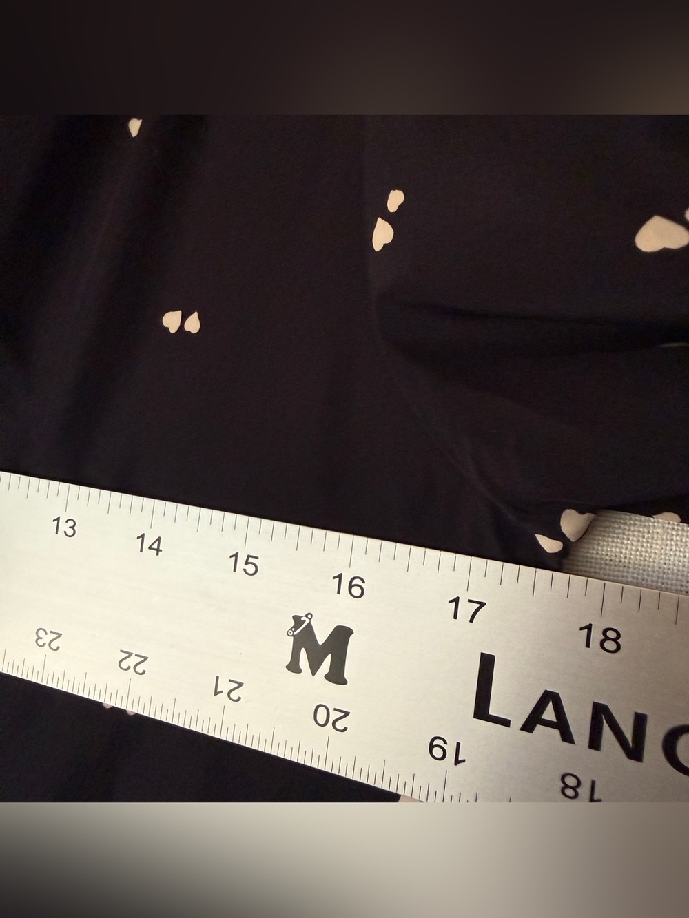 Vintage Ciao Ltd 100% Silk Black Heart Print Dress Sz 8 Belted Pockets - Picture 12 of 16